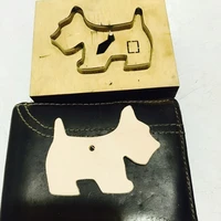 leather craft template cutter dog design die cutting knife mould leather hole punches tool set deri el aletleri