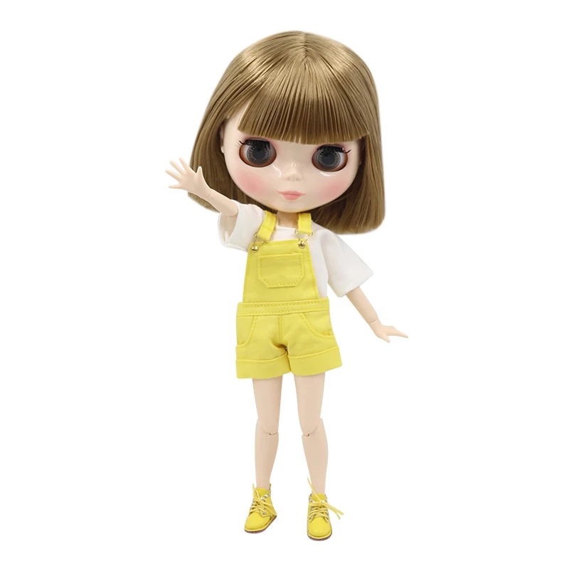 Кукла Blyth ICY DBS No.BL662 с коричневыми волосами и белым лицом Neo 1/6 BJD ob24 | Игрушки хобби