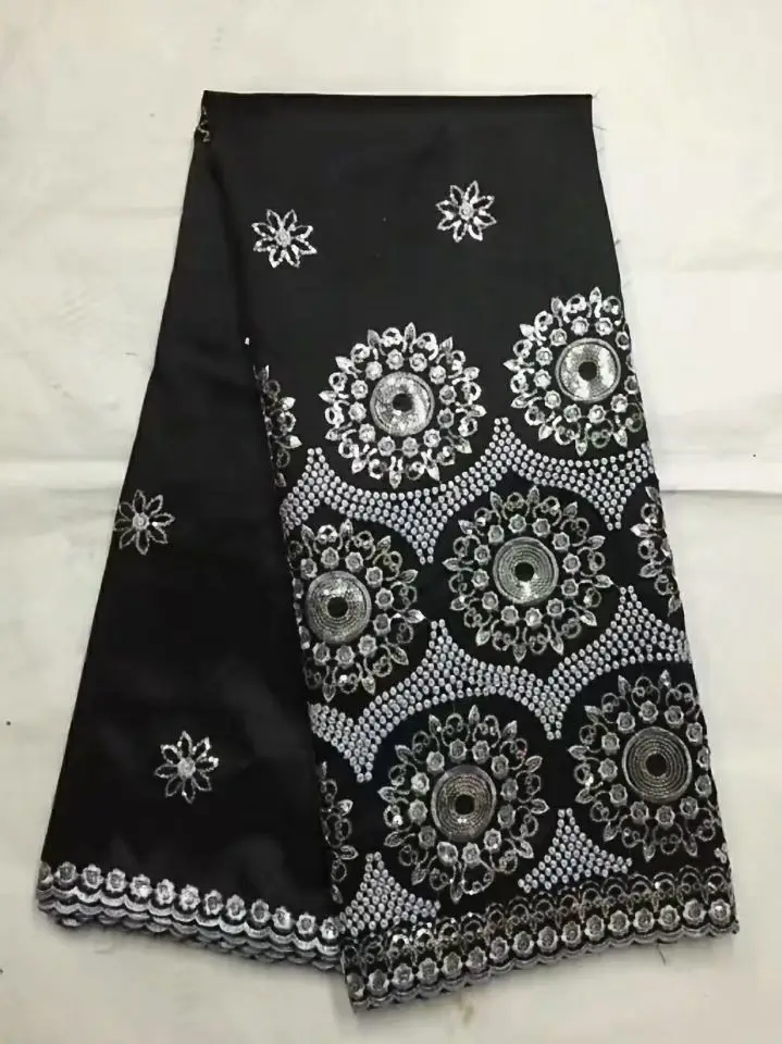 5 Yards/pc Top sale fuchsia George lace fabric with small gold sequins flower design african cotton for clothes JG15-1 | Дом и сад