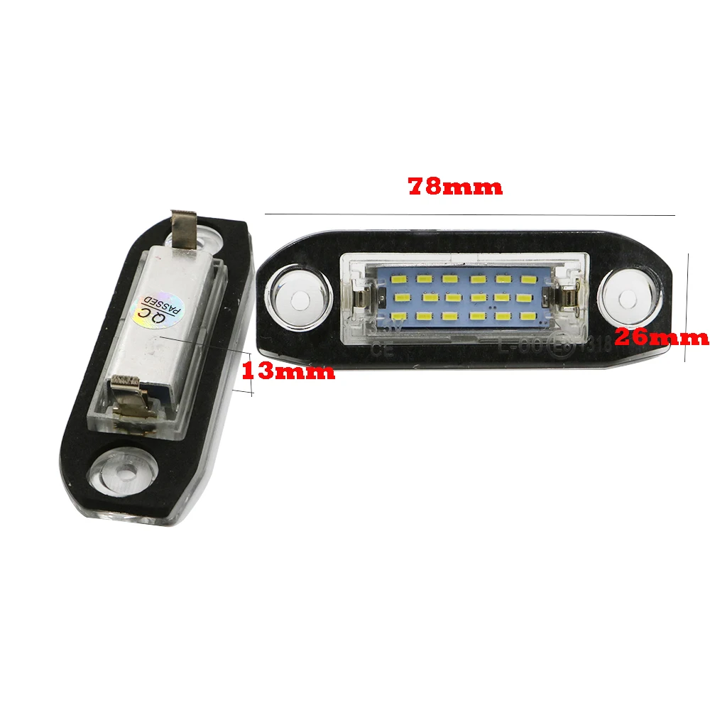 YSY 1 комплект 18smd Подсветка регистрационного номера дневные ходовые огни 12V Белый