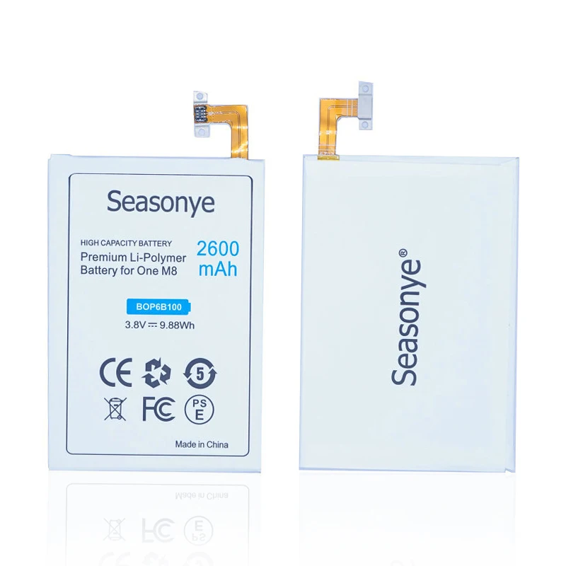 Seasonye 2 шт./лот 2600 мАч B0P6B100 / 35H00214-00M Сменный аккумулятор для HTC ONE M8 Ace M8x One Max plus W8 E8 M8T