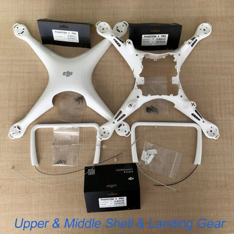 1 full set Подлинная часть корпуса DJI Phantom 4 Pro верхняя средняя крышка шасси с компасом винт запасная часть 5 6 7 для DJI P4P - Цвет: 1 full set