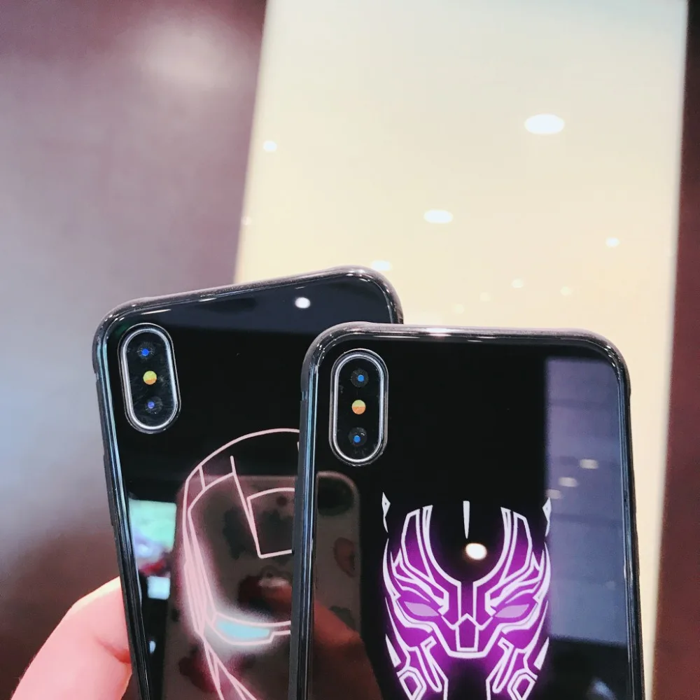 Luminous Case For iphone XS Max XR 6 6s Plus Glasses Cases Marvel Comics Cover X 10 7 8 Coque |