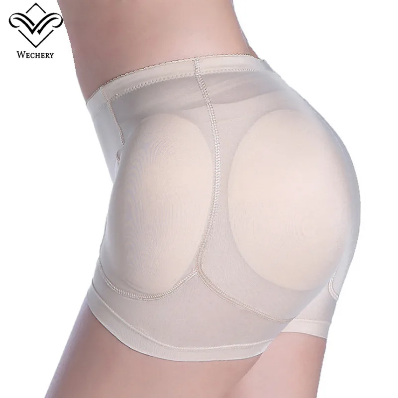 

Wechery Sexy Women 4pcs Pads Enhancers Butt Lifter Shapers Control Panties Removable Inserts Sponge Padded Slimming Underwear
