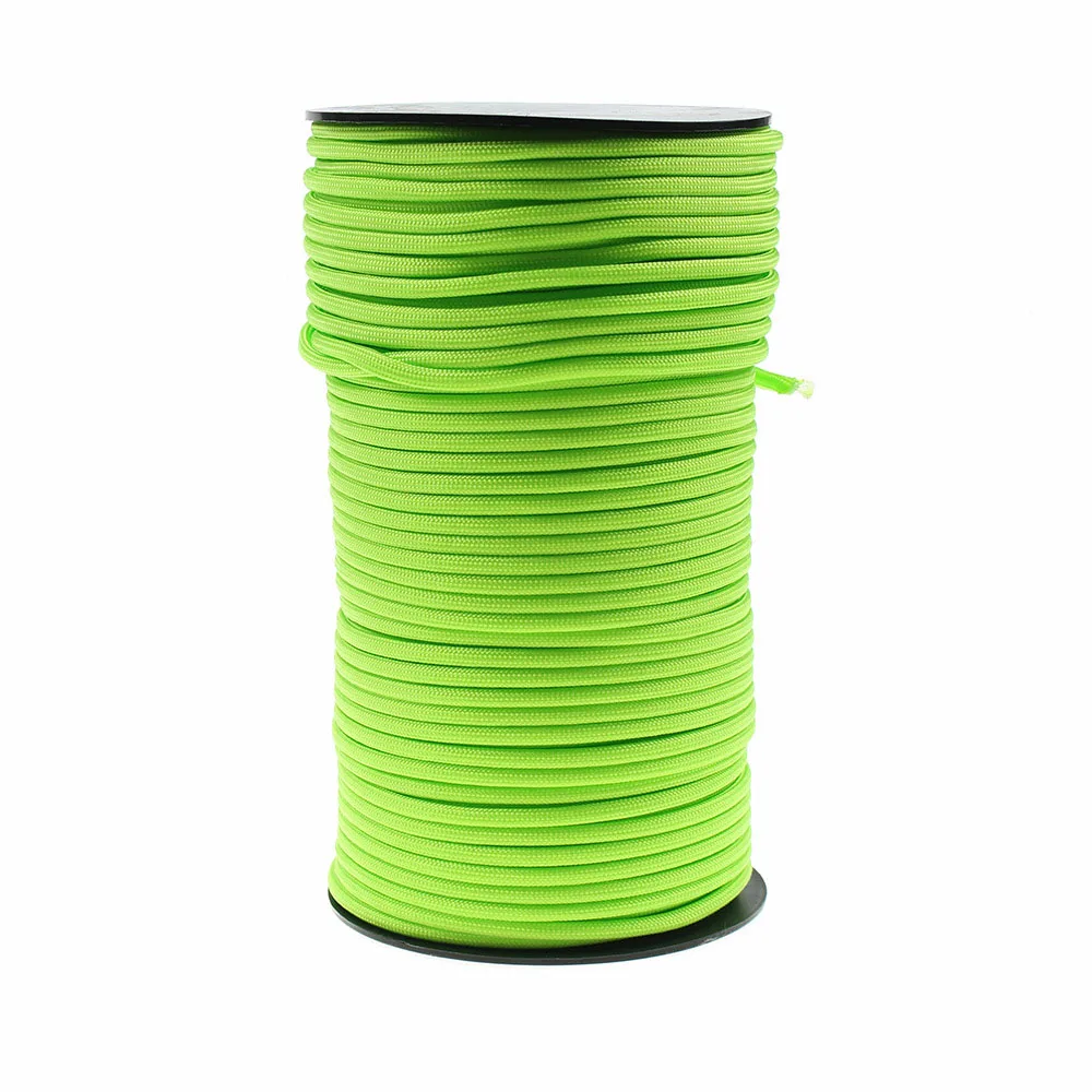 Color 07 Горячая 100 м 9 прядей Паракорд 4 мм 550lbs веревка парашют тяга спасательная привязанная палатка веревка скалолазание кемпинг спасательное оборудование - Цвет: Color 07