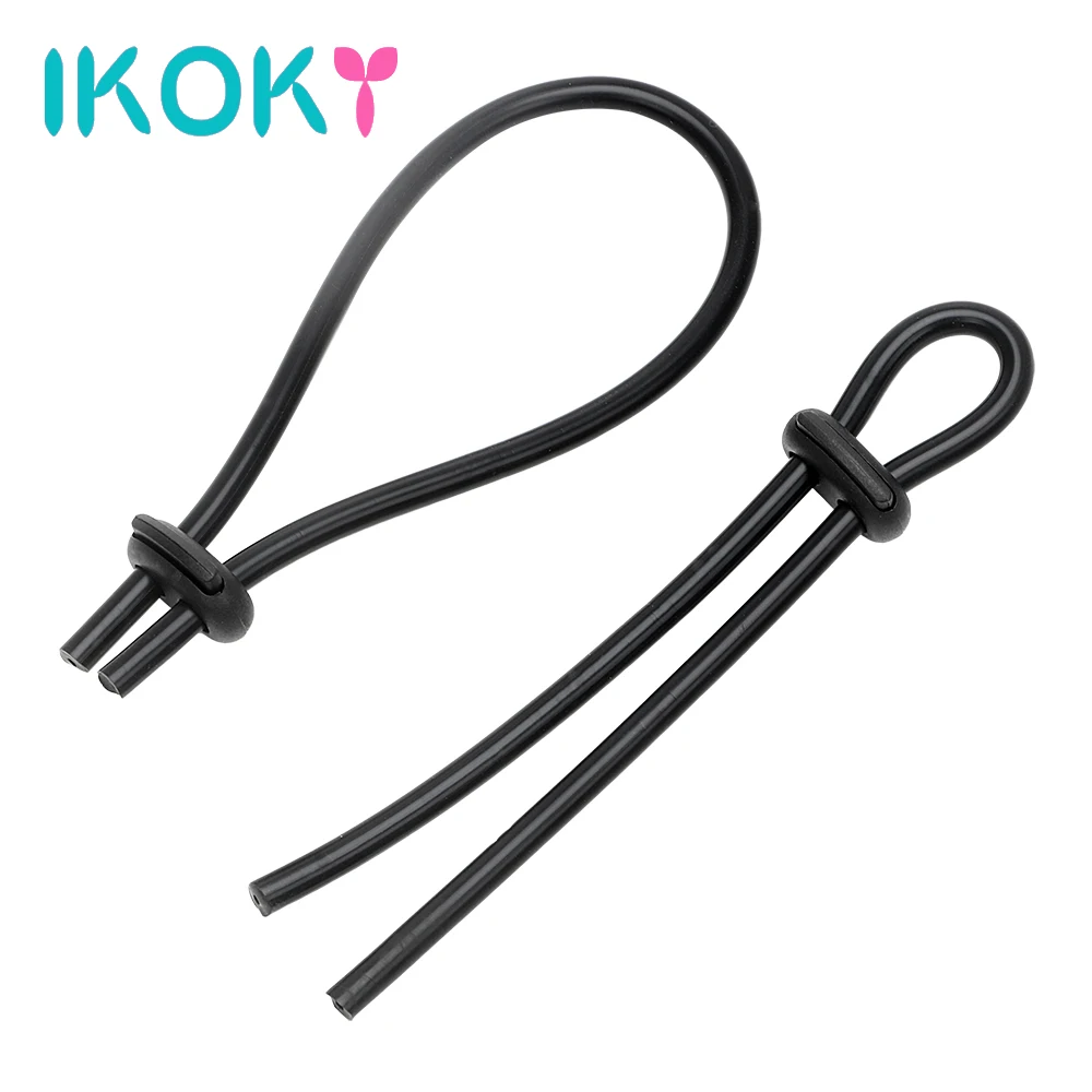 IKOKY интимные игрушки для мужчин 1 пара регулируемых колец увеличения пениса
