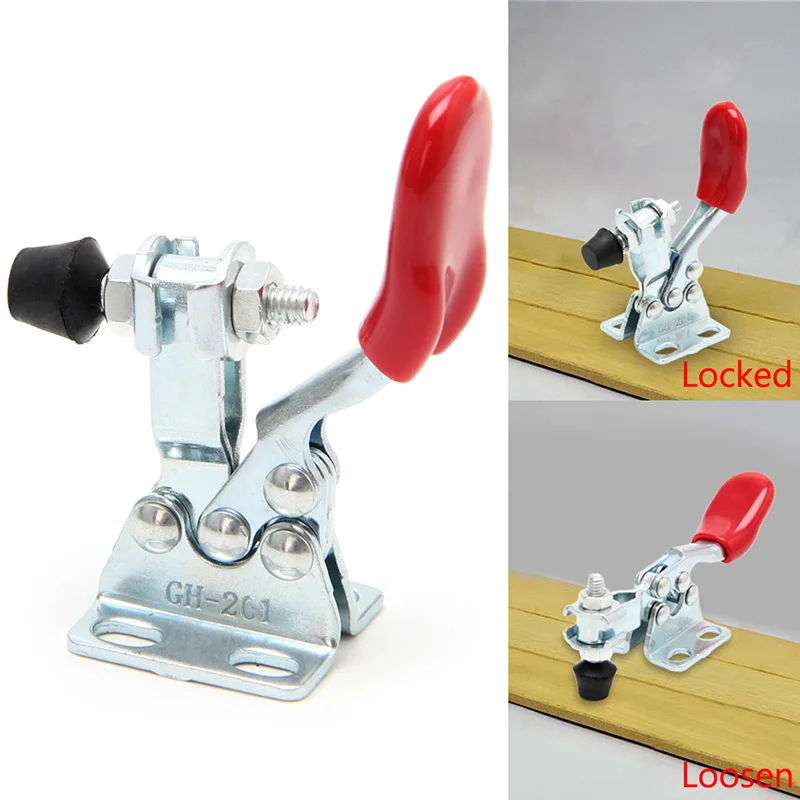 

1Pc Metal Horizontal Quick Release Hand Tool Toggle Clamp For Fixing Workpiece