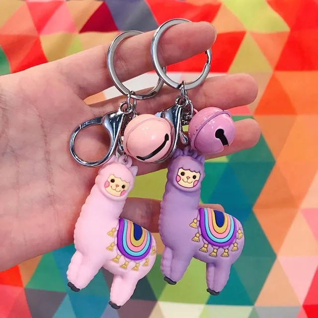 Милый мультфильм альпака кукла брелок Детская игрушка животное подвеска с