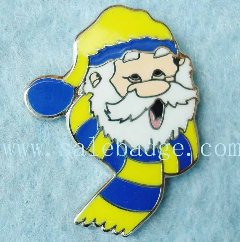 Оптовая продажа коллекция значки в виде деда мороза жесткая эмаль высокое