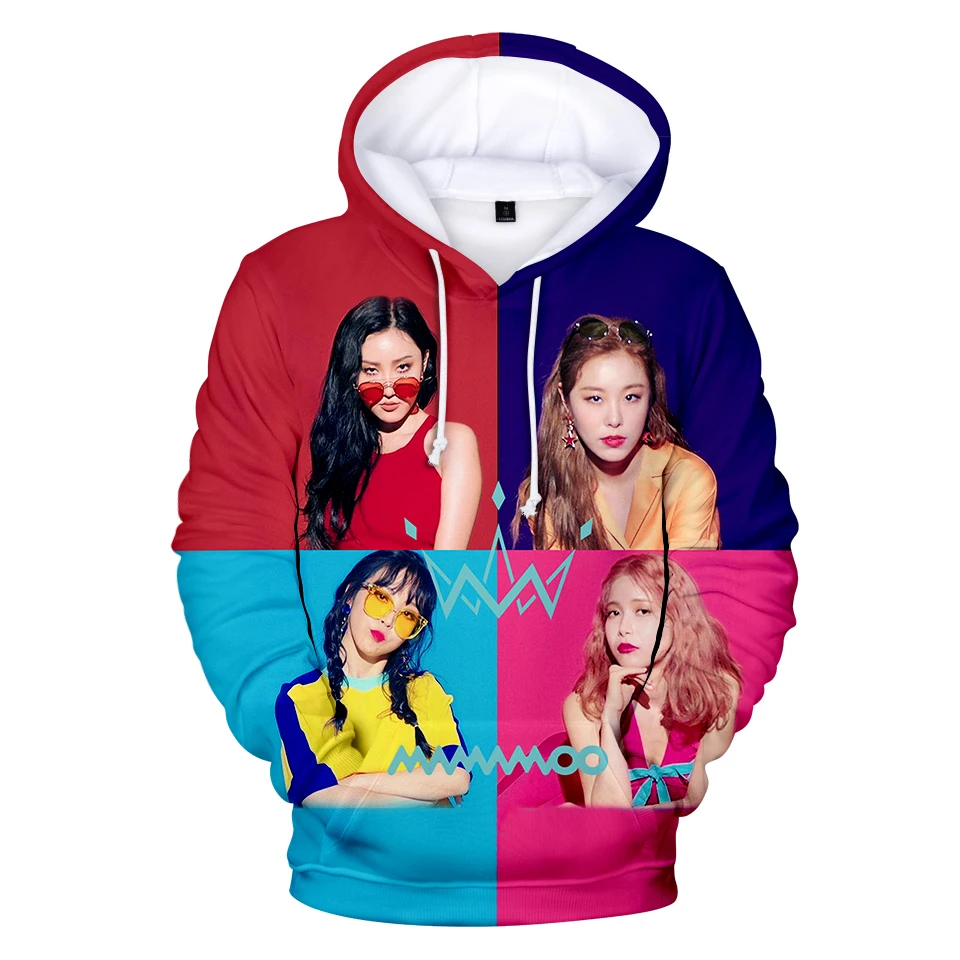 Aikooki 3D MAMAMOO толстовки мужские женские модные худи с принтом 2019 новые и EXID Топы |