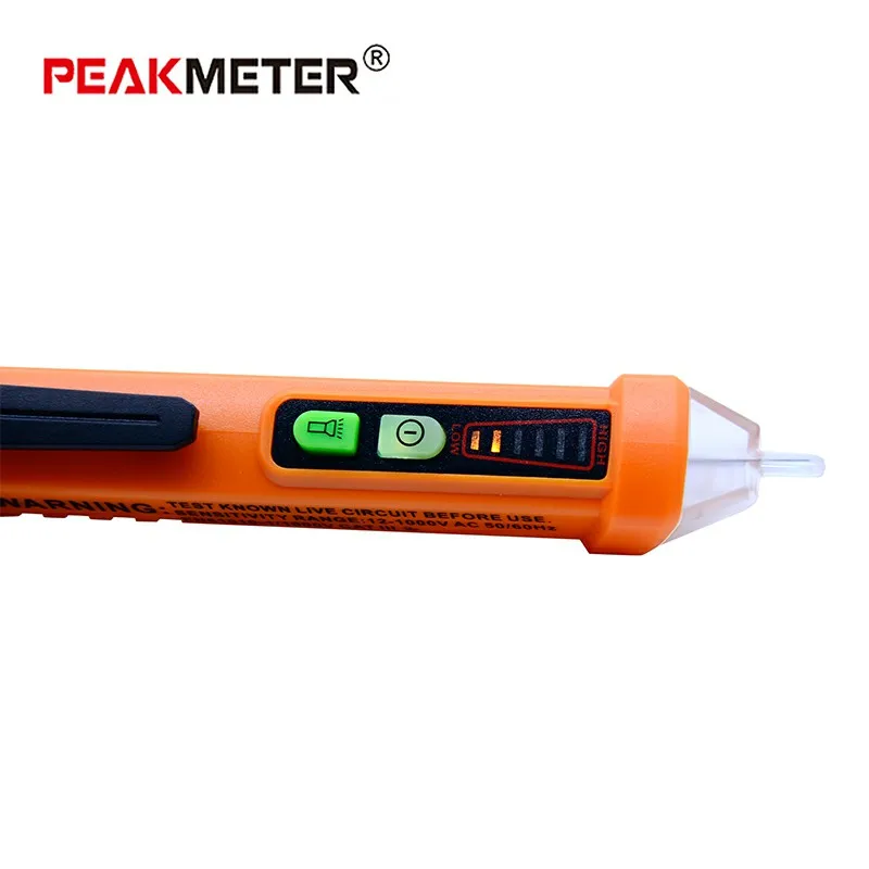PEAKMETER PM8908C высокое качество Бесконтактный тест penci 12-1000 В детекторы напряжения переменного тока Автоматическое отключение электрическое Тестирование Карандаш+ подарок