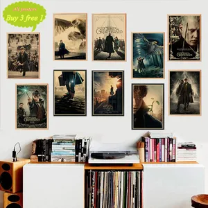 Постер из крафтовой бумаги Фантастические звери The Criminal of grindelwalt, бар, кафе, домашний декор, Настенная картина для дома