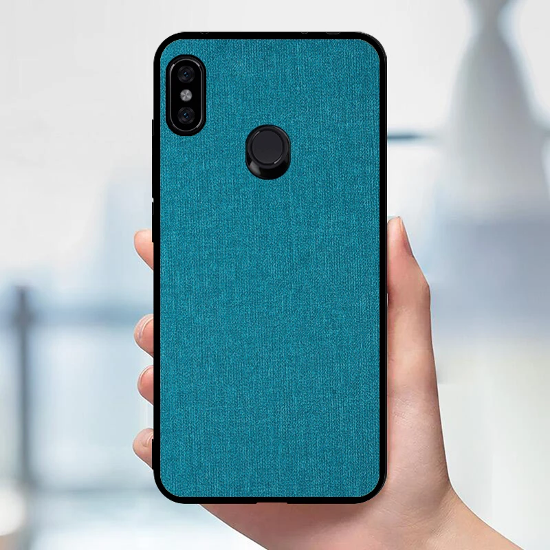 Чехол для Xiaomi Redmi Note 6 Pro чехол 5 задняя крышка Note5 силиконовый тканевый |