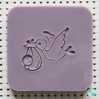size 5cm Детское натуральное мыло ручной работы акриловое уплотнение Мини DIY натуральный органический стеклянный штамп - Цвет: size 5cm
