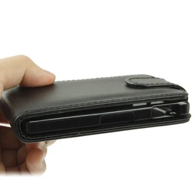 Кожаный чехол книжка для Sony Xperia Go вертикальный защитный кобура / ST27i|flip case|case for