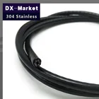 Проволочная веревка 2 мм, 50 млот, 7*7, черное пластиковое покрытие 304 проволочная веревка из нержавеющей стали, тянущаяся веревка, рыболовная веревка