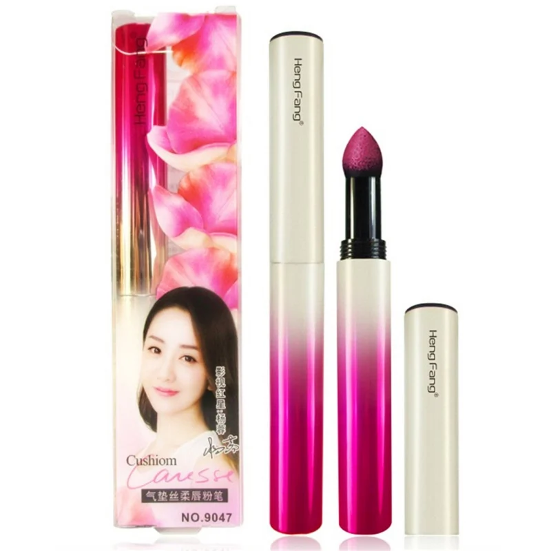 

6 Colors Long Lasting Waterproof Lip Gloss Matte Lipstick Silky Air Cushion Powder Smooth Makeup Lip Tint Easy to Wear