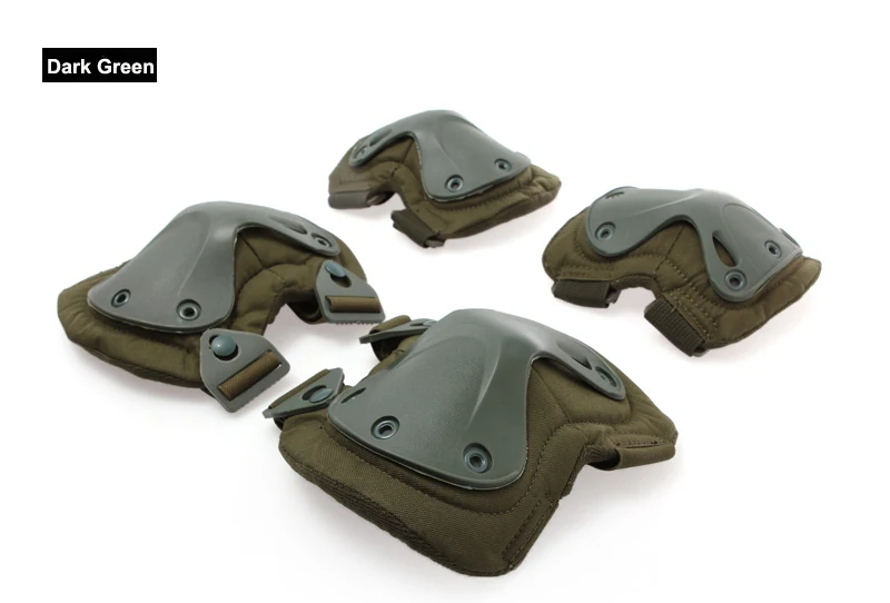 Армейские наколенники и налокотники полевого цвета FG с колпачком|acu army|army acuwoodland