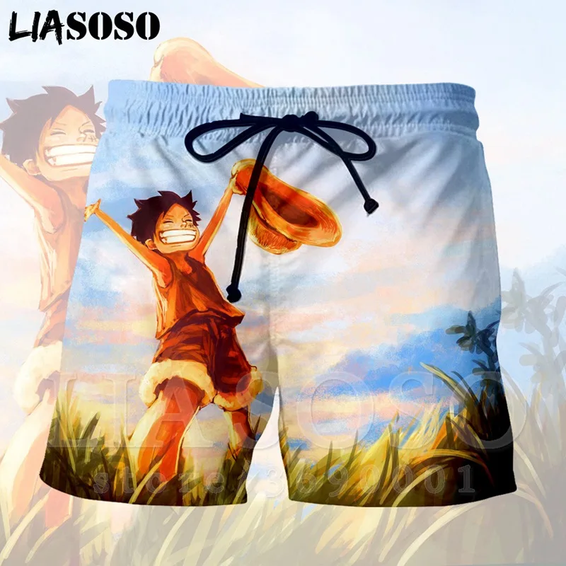 LIASOSO 3d принт в стиле японского аниме Одна деталь с принтом &quotМанки Д лаффи