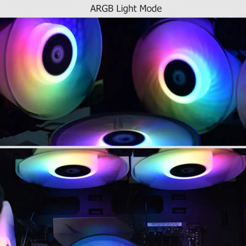 ALLOYSEED 3 DF-12025-ARGB трио материнская плата вентиляторы кулер синхронизация PWM PC чехол двойной шарикоподшипник компьютерные компоненты охлаждающий вентилятор