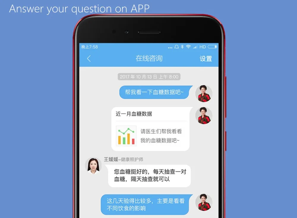 Умный измеритель уровня глюкозы в крови Xiaomi iHealth BG1 для обнаружения диабетического сахара с тестовыми полосками Lancets иглы для сбора крови