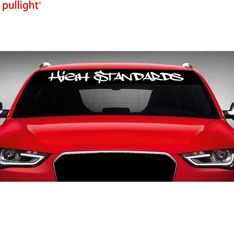 

High Standards Car Decal Sticker Windshield Banner 4x4 Lifted Truck COLORS!