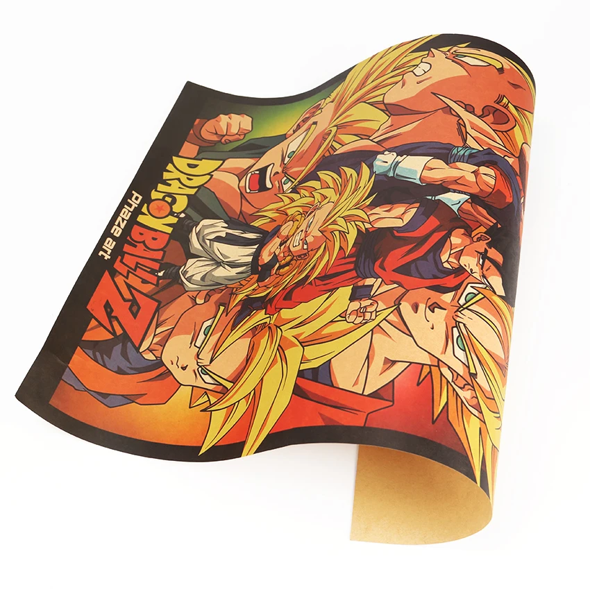 

TIE LER Cartoon Movie Kraft Paper Retro Poster Wall Sticker Bar Cafe Decorative Painting 50.5X35cm