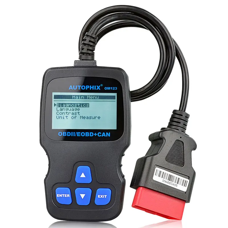 Сканер OBD2 Autophix OM123 считыватель кодов EOBD автоматический инструмент для