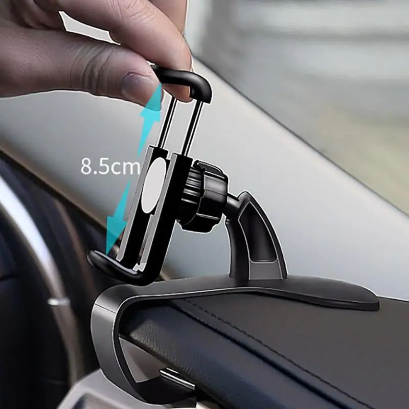 Car Dashboard Phone Holder 360 Degree Adjustable Universal Cell Mount Stand Easy Clip GPS Display Bracket Accessories Gift | Автомобили и