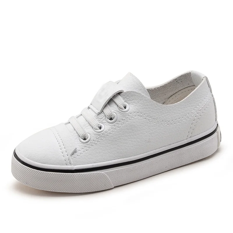 white Детские брендовые весенние белые туфли модная одежда для девочек Chaussure Enfant мальчиков Удобные Спортивная обувь Дети Высокое качество сапоги на резиновой подошве C287 - Цвет: white