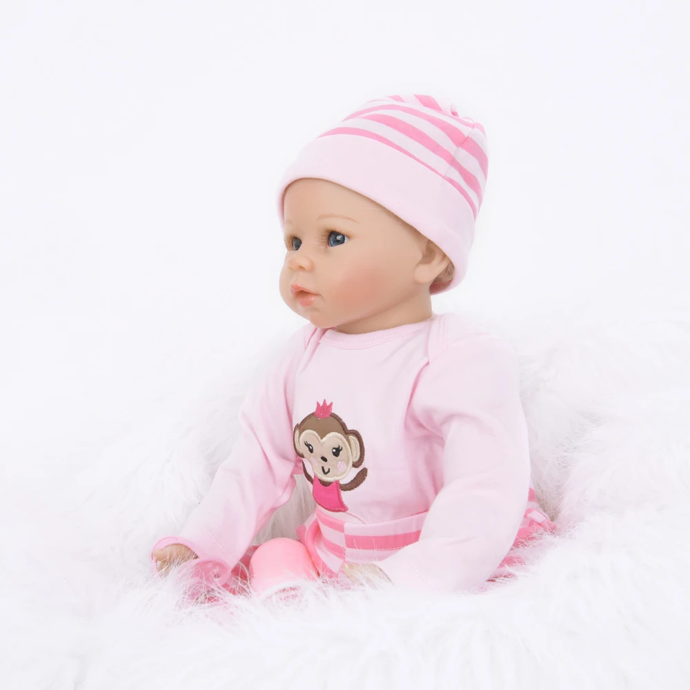 

55cm Reborn Dolls Toddler Cloth Body Dolls Brinquedos Boutique Gift Handmade PP Cotton Body Boneca Reborn Realista