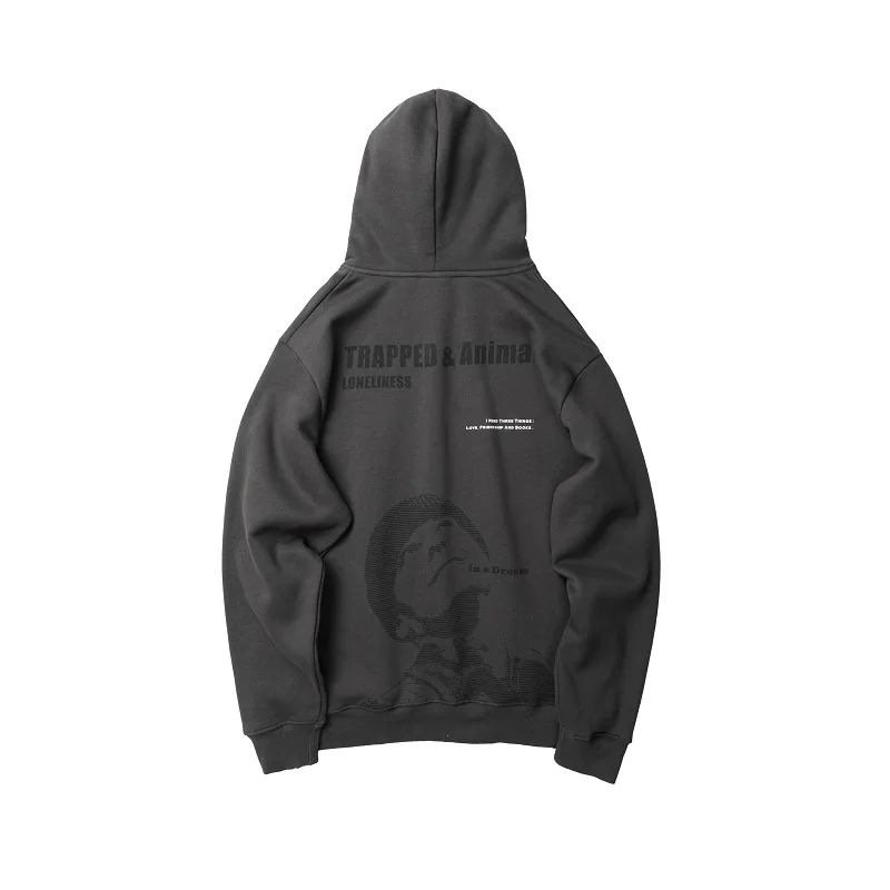 QoolXCWear пуловер с буквенным принтом толстовки для мужчин/женщин Повседневная