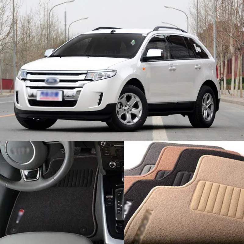 3 шт. Премиум ткань нейлон моющиеся автомобильные коврики ковер для Ford Edge 2009 2014|car
