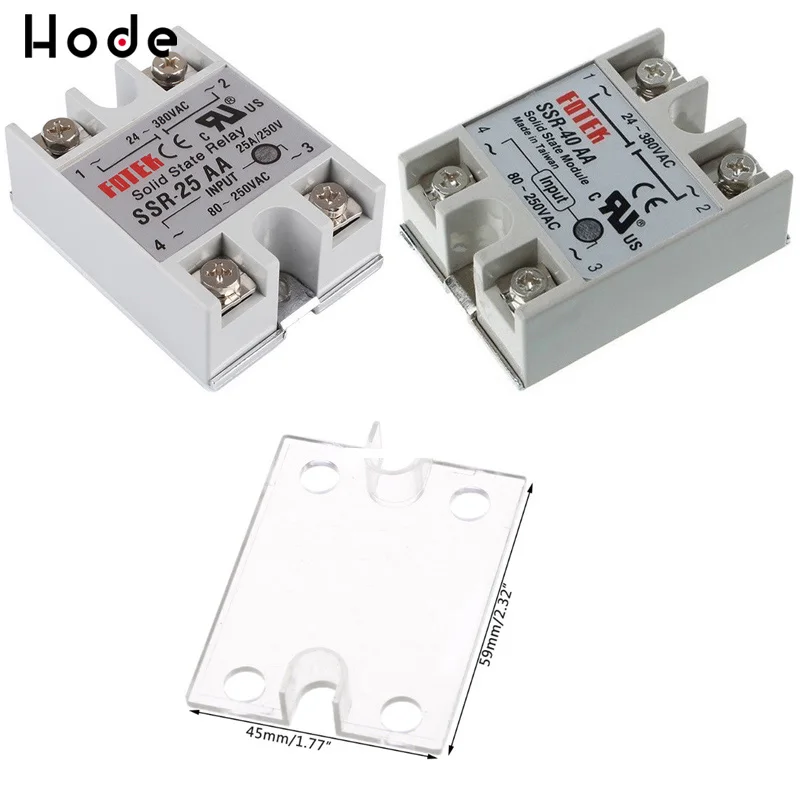 Твердотельное реле SSR 25AA 25A 40A AC Control Relay 80 250VAC TO 24 380VAC 40AA|Реле| |