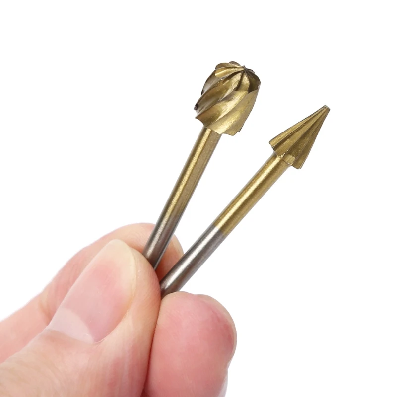 20 Pcs 3mm HSS Engraving Cutter Woodworking Grinding Electric Rotary File Head | Инструменты