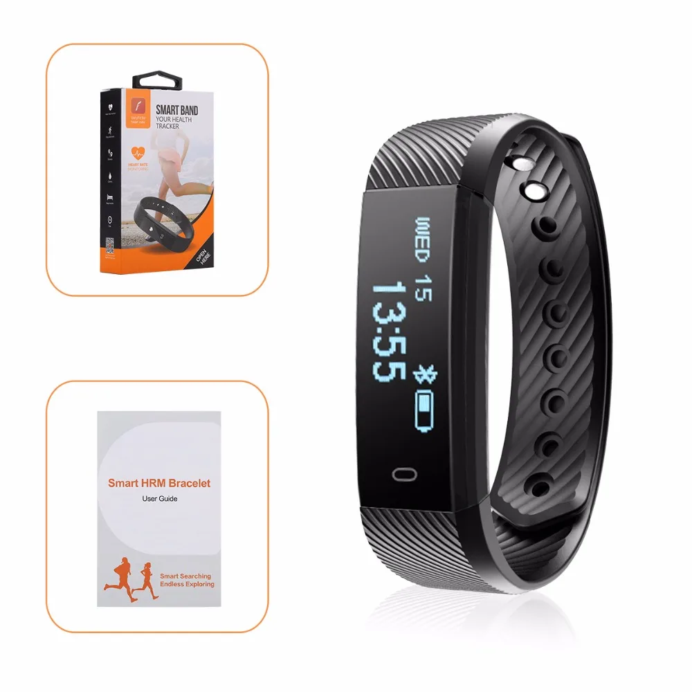 Diggro id115 HR Bluetooth браслет Heart Rate Мониторы Фитнес трекер Шагомер Браслет smartband для
