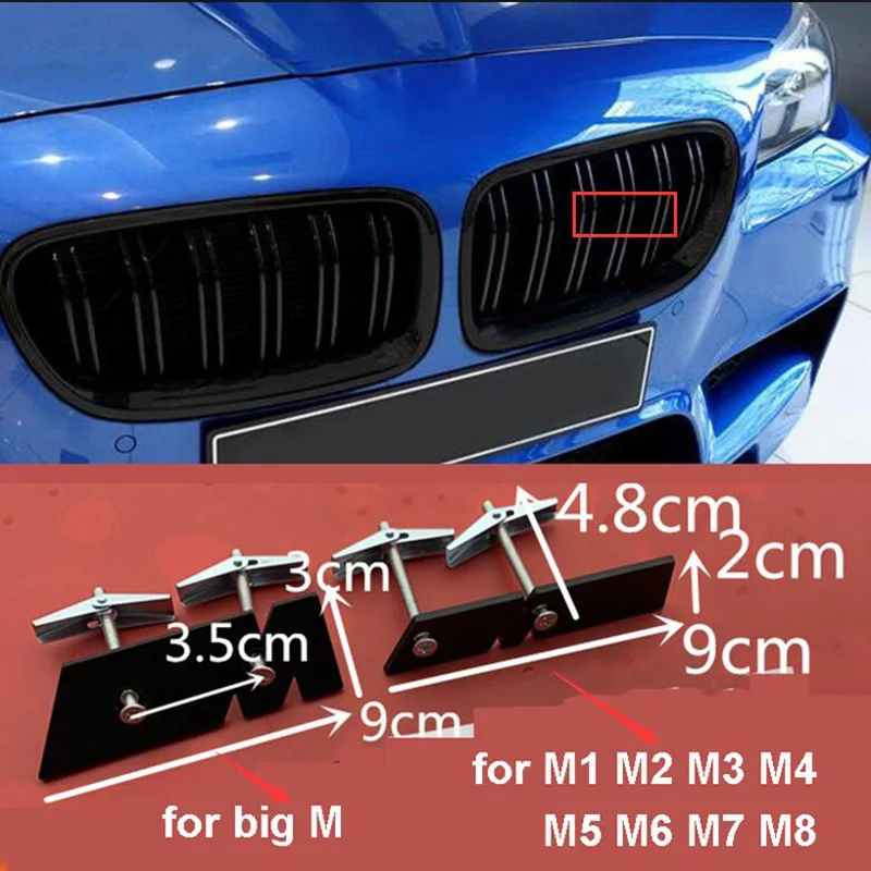 Передний кронштейн с эмблемой решетки радиатора для BMW M M1 M2 M3 M4 M5 M6 M7 M8 логотип