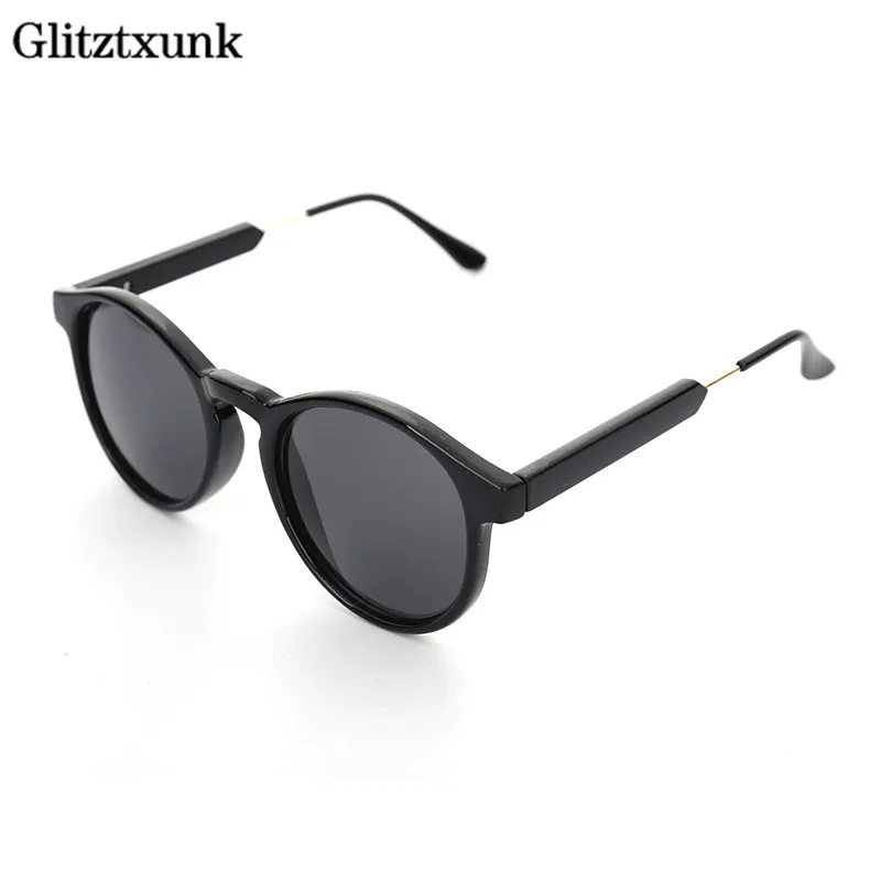 Glitztxunk новые круглые Винтажные Солнцезащитные очки для женщин и мужчин 2018