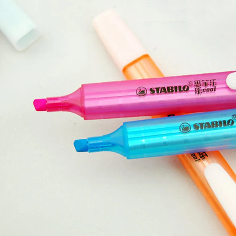 8 шт. Stabilo 275 Swingcool косой головкой нетоксичные экологические чернила флуоресцентная ручка, маркер