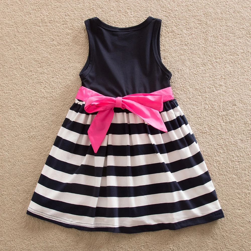 Аккуратная летняя одежда для девочек жилет без рукавов детская с рисунком