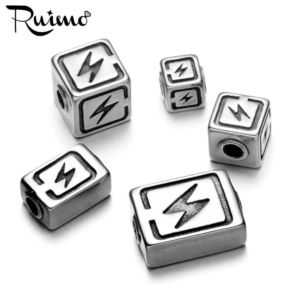 Металлические бусины подвески RUIMO 316l из нержавеющей стали 3 мм размер отверстия