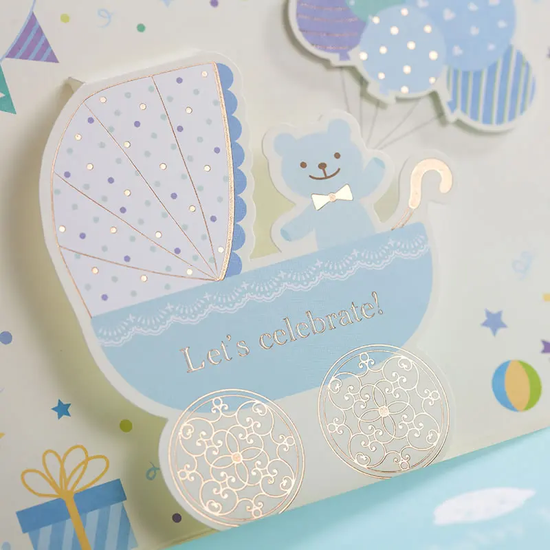 Персонализированные Baby Shower День рождения малыша партии пригласительный билет
