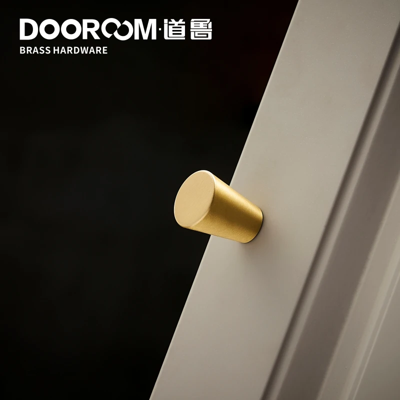 Dooroom латунные мебельные ручки конус простой европейский китайский шкаф дверь для выдвижного ящика шкафа гардероба комод обувной ящик ручки