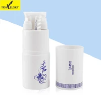 portable wash gargle cup suits to travel ms men travel tourism supplies toothpaste toothbrush cup towel wipe boxes bottle only