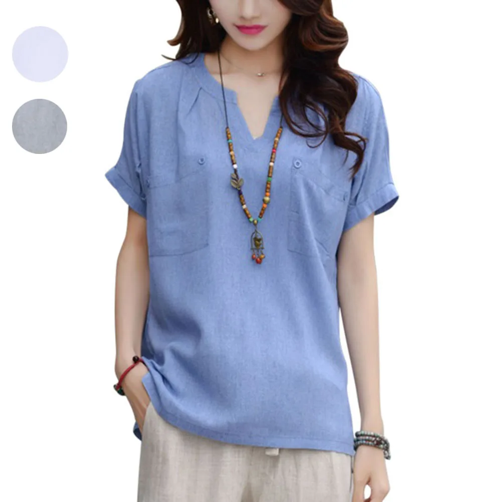Модные женские повседневные топы с коротким рукавом женская летняя блузка