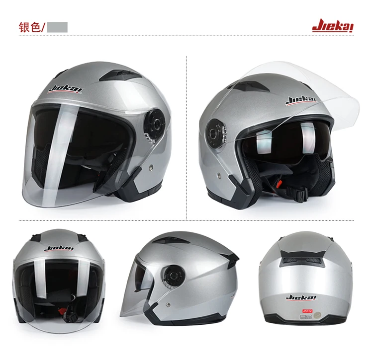 Бренд JIEKAI 512 мотоциклетный шлем с открытым лицом Capacete De Moto Cascos гоночные очки мотоциклетные винтажные шлемы с двумя линзами