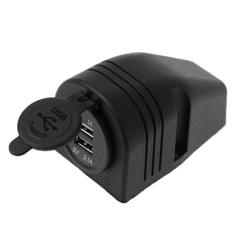 12 В 24 крепление на приборную панель двойной USB Адаптер зарядного устройства для