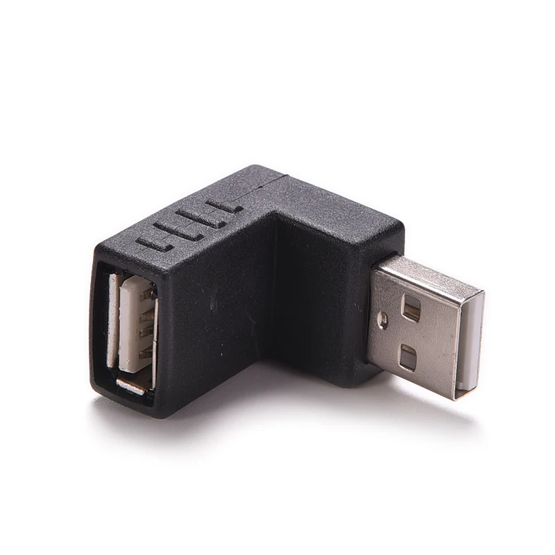Переходник с углом влево и вправо под 90 градусов USB 2 0 A папа-Мама разъем AM/AF для