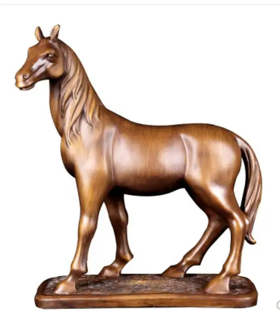 

Horse places handicraft geomantic fortune horse arrives successful sitting room lives in adornment TV Animal statue sculpture