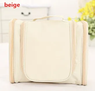 Beige Bag Косметичка, сумки для хранения туалетных принадлежностей, органайзер для женщин и мужчин, косметическое полотенце для макияжа, футляр, чехол для дома и улицы, для путешествий - Цвет: Beige Bag